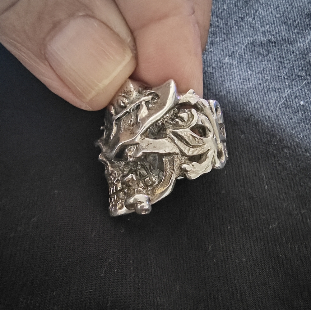 SOLID SILVER RING 33 GRAMS RING - Picture 7 of 8